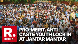 Pro-Merit Anti-Caste Youth Mobilize In Jantar Mantar, Delhi