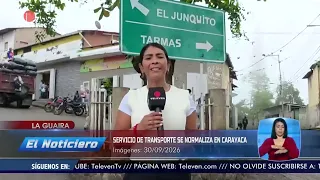 Servicio de transporte se normaliza en Carayaca – El Noticiero emisión meridiana 01/10/26