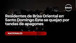 Residents of Brisa Oriental in Santo Domingo East complain about power outages