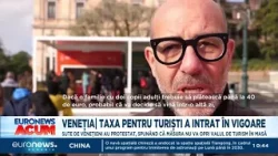 Taxa pentru turiști a intrat în vigoare, în Veneția. Sute de localnici au protestat