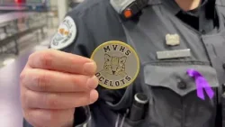 A new tradition is born: challenge coins honor alternative school's students