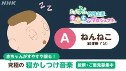 【NHKがつくる睡眠BGM】赤ちゃんがすやすや眠る究極の寝かしつけ音楽(A.ねんねこ) | NHK