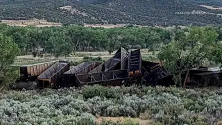 Empty coal train derails in Parachute