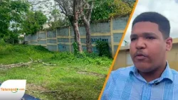 Estudiantes y FJD alertan sobre pared a punto de colapsar en el Liceo Ercilia Pepín de SFM