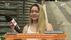 Niño en estado delicado tras accidente