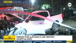 Tres heridos deja aparatoso accidente en la vía Ricardo J. Alfaro