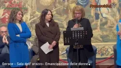 Gerace(RC)-Cittadella Vescovile Sala dell' Arazzo Emancipazione delle donne.
