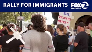 Concord rally for immigrants, calls to investigate ICE deaths | KTVU