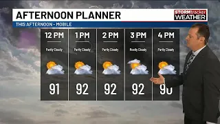 Hot and steamy with few storms