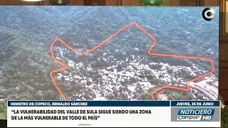 Ministro de COPECO Reinaldo Sánchez detalla obras de mitigación en la zona más vulnerable del país