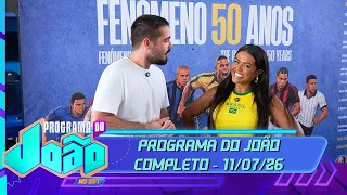 João turns the Casa Rede Ronaldo into a stage for celebrity interviews | Programa do João (07/11/26)