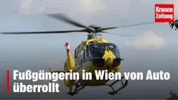 Fußgängerin in Wien von Auto überrollt | krone.tv NEWS