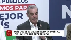 Abinader afirma servicio eléctrico se restablecerá esta misma tarde Abinader afirma servicio eléctrico se restablecerá esta misma tarde