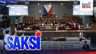 Isyu ng kung ilang boto ang kailangan para ma-convict si VP Sara Duterte... | Saksi