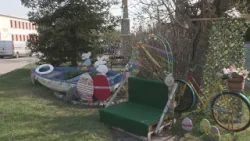 Húsvéti dísz hirdeti az ünnepet Keszthelyen