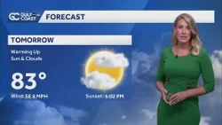 Warmer and muggier Thursday night heading into Friday morning for Southwest Florida