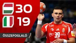 Kézilabda: Magyarország-Olaszország 30–19 | összefoglaló