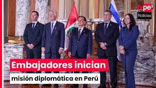 President Balcázar receives credentials from new ambassadors accredited in Peru
