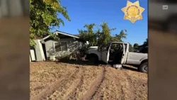 Driver arrested after crashing into Orangevale house, parked cars