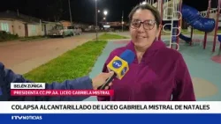 Colapso de alcantarillado afecta al Liceo Gabriela Mistral de Puerto Natales tras intensas lluvias