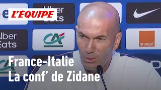 La finale de 2006 face à l'Italie, l'affaire Sanhadji... : La conf' de presse de Zinédine Zidane