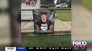 Elberta Warriors honor Connor Burgess with retired number, moment of silence