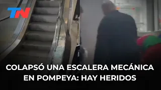 Colapsó una escalera mecánica en la estación Sáenz del tren Belgrano Sur y hay 11 personas heridas