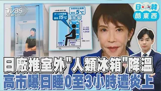 日本首現40度以上酷暑! 廠商推室外「人類冰箱」降溫 高市早苗曝每天僅睡0至3小時 在野憂影響判斷 與論炸鍋｜日韓酷東西PODCAST@TVBSNEWS01
