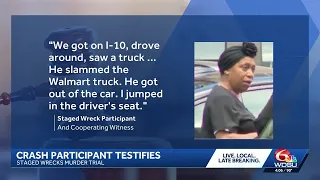 New Orleans staged wrecks murder trial: Alleged participant outlines final conversation with murd...