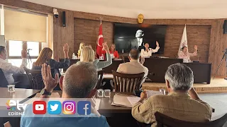 DEBATE OVER MEDIAN STRIP RENOVATIONS AT THE EDIRNE MUNICIPAL COUNCIL