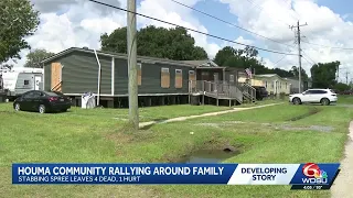 Houma community rallying around family following deadly stabbing spree