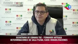 Secretario de Cámara del TSE Fernando Arteaga, determinaciones de Sala Plena Secretario de Cámara del TSE Fernando Arteaga, determinaciones de Sala Plena