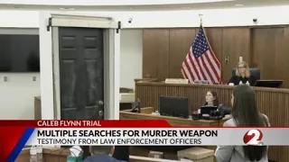 Morning testimony of Caleb Flynn trial focuses on search for weapon