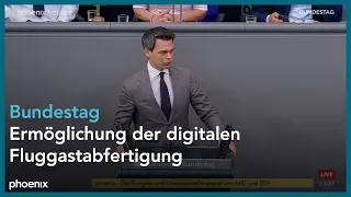 Bundestagsdebatte zur Ermöglichung der digitalen Fluggastabfertigung | 26.06.26
