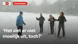 Cursus langlaufen op de Veluwe: 'Schuifel als een oude man'
