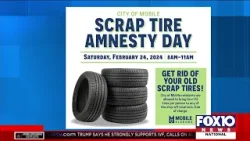 Get rid of your old scrap tires in Mobile on Saturday