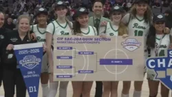 Modesto Christian, St. Mary's, & Placer win | High school basketball Section Championship highlights