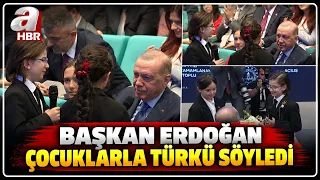 Başkan Erdoğan Çocuklarla Türkiye Söyledi | A Haber