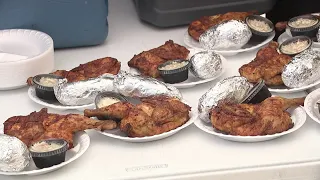 Chicken barbecue for veterans in Scranton