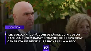 Ilie Bolojan: „Să punem capăt situației de provizorat, generată de decizia iresponsabilă a PSD”