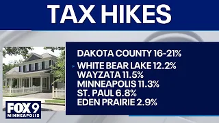 Property tax hikes expected across Minnesota in the upcoming year