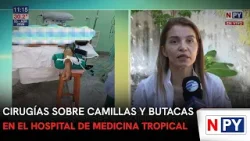 Cirugías sobre camillas y butacas en el hospital de Medicina Tropical Cirugías sobre camillas y butacas en el hospital de Medicina Tropical