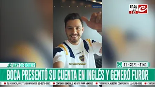 Boca launched their English-language account and the first post is causing a stir. Watch it here