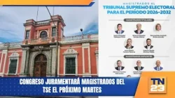 Congreso juramentará magistrados del TSE el próximo martes
