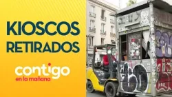 PERSONA VIVÍA DENTRO: Retiraron kioscos en desuso en Santiago Centro - Contigo en la Mañana