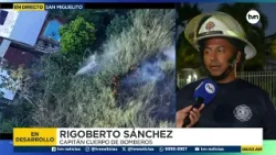 Se desata otro foco de incendio de masa vegetal en el cerro La Cruz en Condado del Rey
