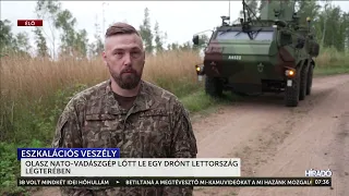 Olasz NATO-vadászgép lőtt le egy drónt Lettország légterében - HírTV