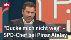 Klingbeil: "Ducke mich nicht weg" - SPD-Chef bei Pinar Atalay | ntv