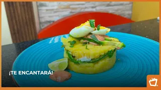 Learn how to make a delicious Causa Limeña with Pollo Rico!