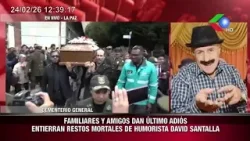 FAMILIARES Y AMIGOS DAN ÚLTIMO ADIÓS ENTIERRAN RESTOS MORTALES DE HUMORISTA DAVID SANTALLA